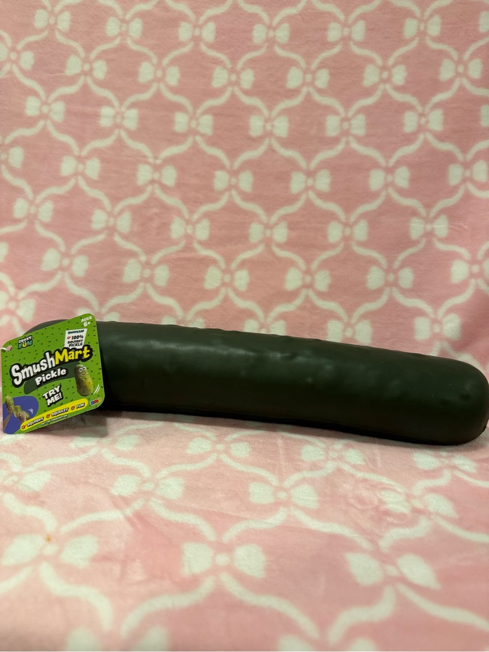 SmushMart Jumbo Squishy Pickle – NEW with Tag